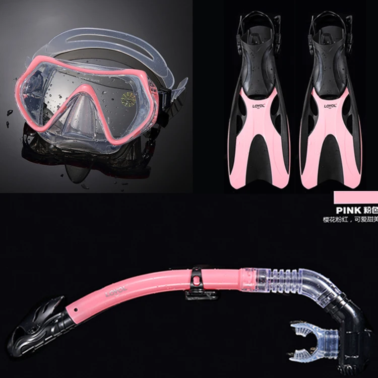 

Loyol adult diving glasses snorkel suit mirror snorkeling Sambo full dry children snorkeling equipment supplies