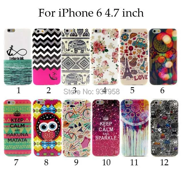 50pcs/lot For iPhone 6 4.7 inch KEEP CALM Soft TPU Gel Skin Case Free Shipping |