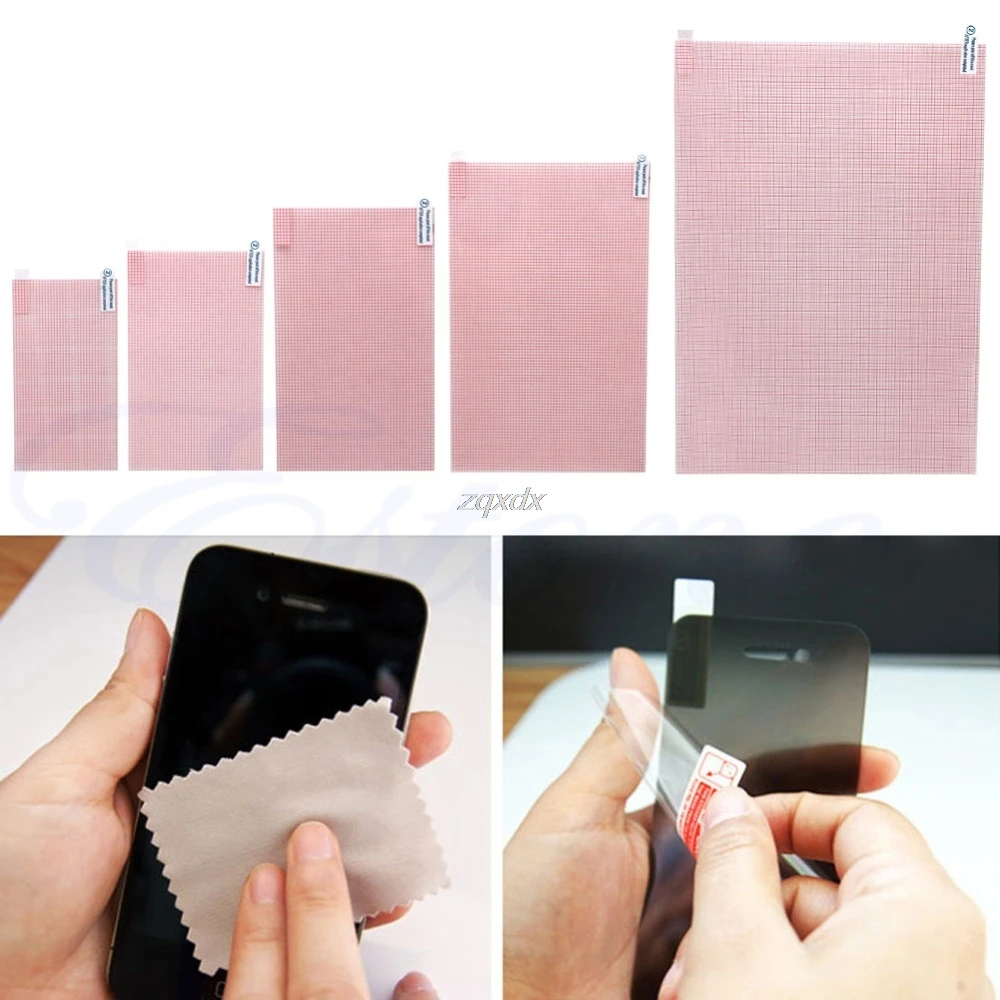 Novelty 6&quot 10&quot 2pcs LCD Screen Protector DIY Guard Film Cover For Phone Tablet Whosale&ampDropship|Защитные стёкла и