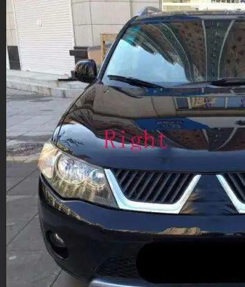 Для Mitsubishi Outlander EX передние фары стекло маска лампа крышка прозрачная маска маски 2007-2009 - Цвет: Right