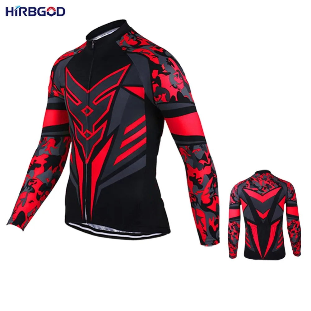 Вело Джерси HIRBGOD 6XL для мужчин весна 2019 длинный рукав велосипедная модель осенняя