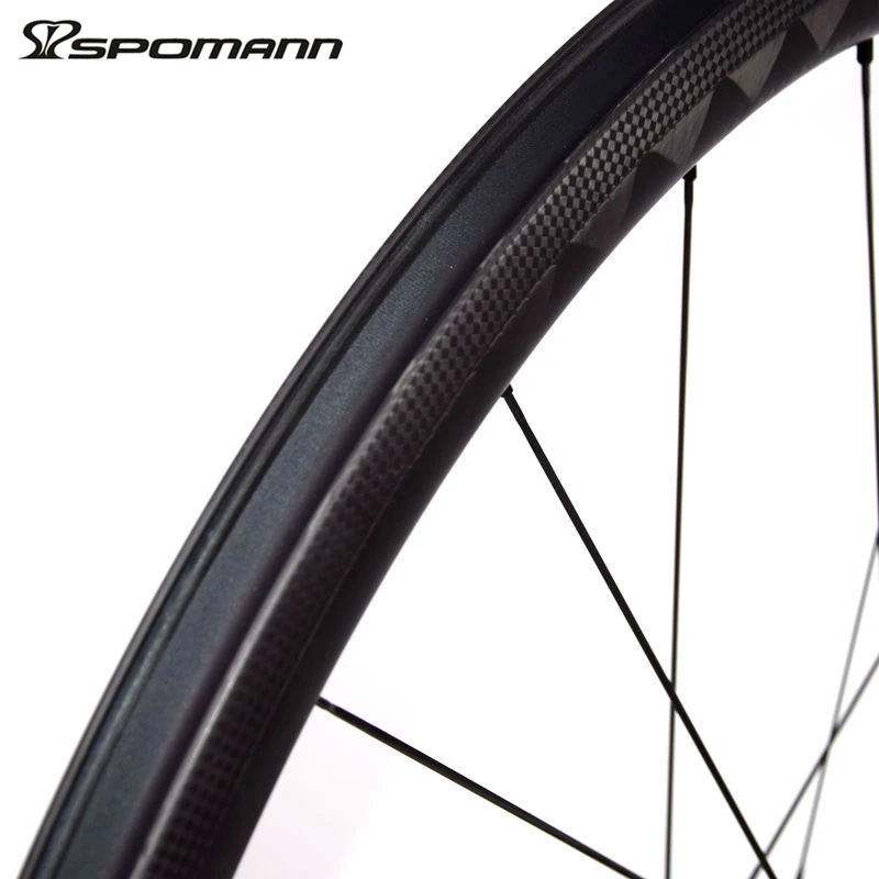 Велосипедные колеса SPOMANN из углеродного волокна 700C дорожный клинчерный Колесный