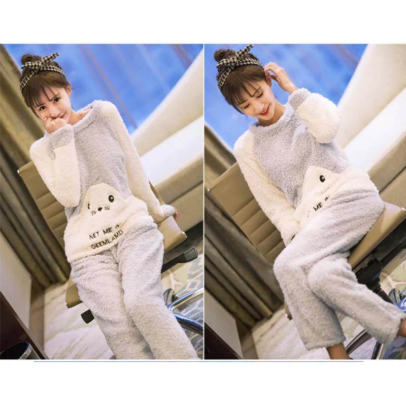 FL023C корейский Кардиган Женская пижама Пижама для сна Mujer Kawaii пижамный комплект кигуруми пижамы Женская пижама Femme Ночной костюм
