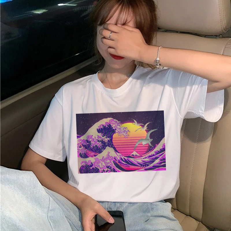 Vaporwave модная футболка женская гранж Эстетическая Harajuku Ullzang футболка 90s Графический хип-хоп футболка для девочек летние футболки для женщин - Цвет: 4231