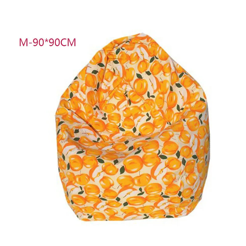 M-90X90CM Чехол для стула, сумки для фасоли, без наполнения, для дома, гостиной, дивана, кровати, ленивый, Повседневный, татами, фасоли, сумки, чехлы для стула для взрослых - Цвет: M-90X90CM