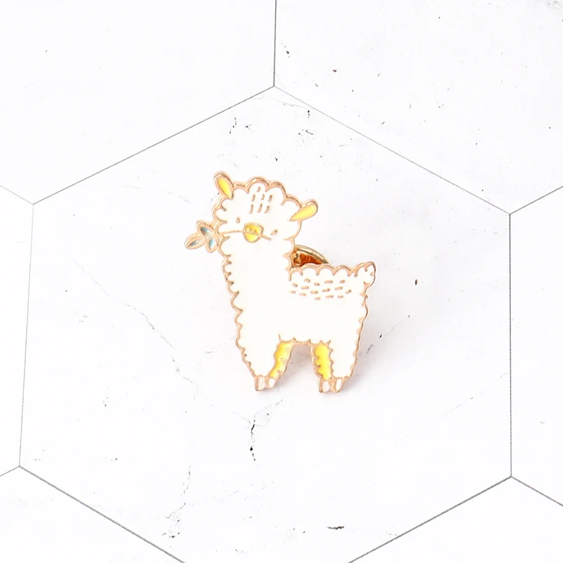 Cotton Animal Sheep Alpaca Hard Enamel Pins Broooches for Men Women Badges Lapel Accessories Jewelry | Украшения и аксессуары