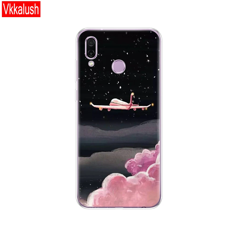 80081 Чехол для Honor Play, чехол 6,3 '', Мягкая силиконовая задняя накладка чехла из ТПУ для huawei Honor Play, чехол, чехлы, бампер - Цвет: 80081