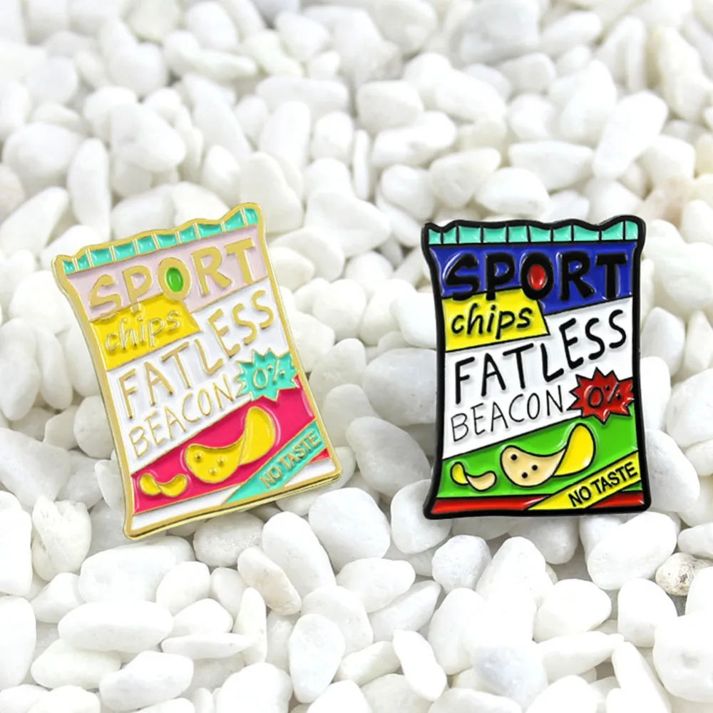 Милая мультяшная Картофельная брошка картофель фри капельная бижутерия