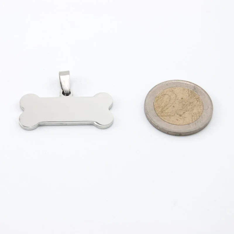 100% чистые Жетоны из нержавеющей стали для собак металлические жетоны домашних