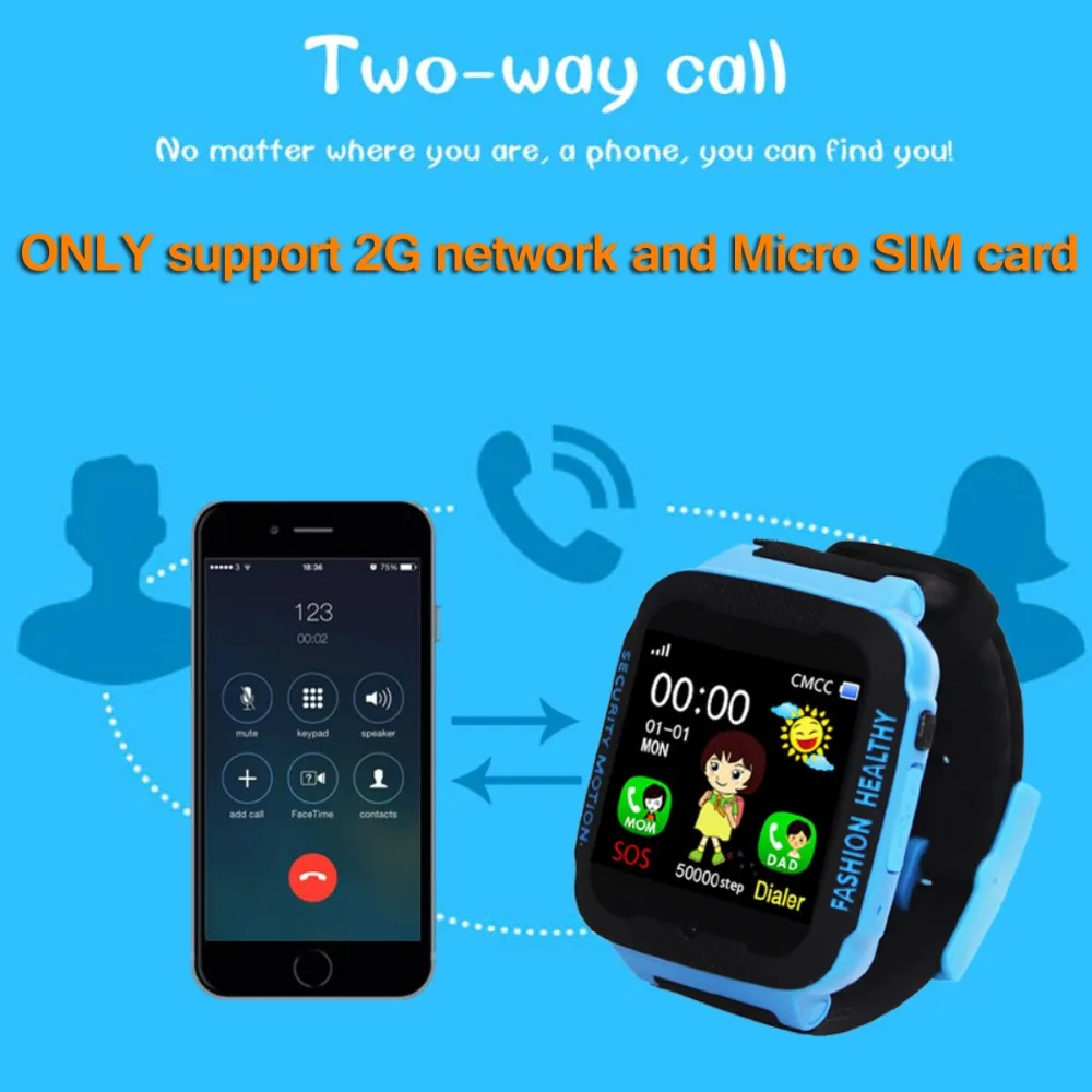 Детские умные спортивные часы с GPS для детей электронные наручные цифровым