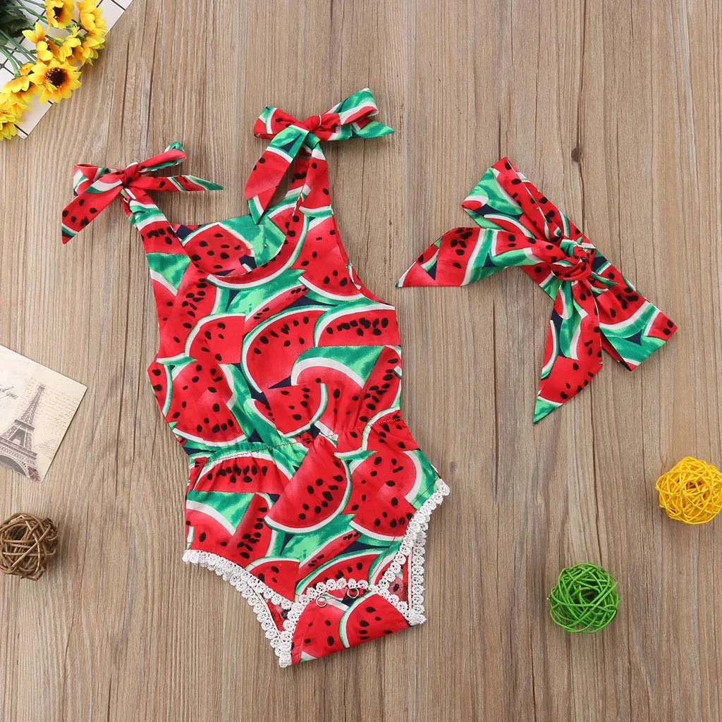 2019 комбинезон с принтом арбуза для новорожденных мальчиков и девочек 3 мес. 24 без