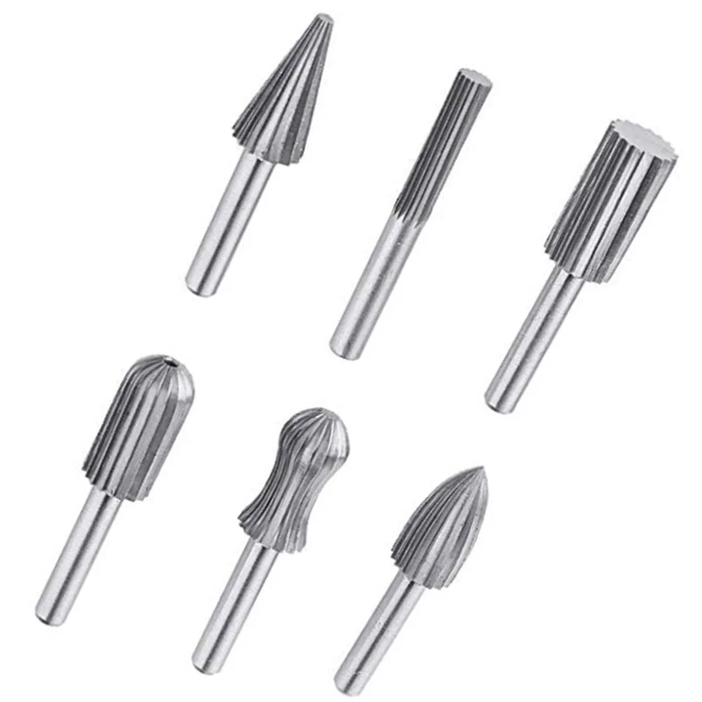 

6pcs Titanium Coated Carbide End Milling Cutter Engraving Edge Cutter CNC Router Bits End mill for PCB Machine