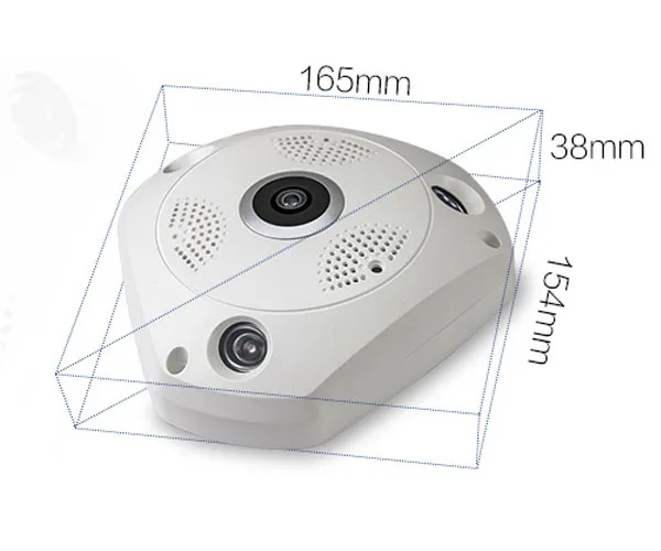 JIVISION Беспроводной CCTV 360 градусов панорамный Камера HD 960 P WI-FI IP охранных Камеры