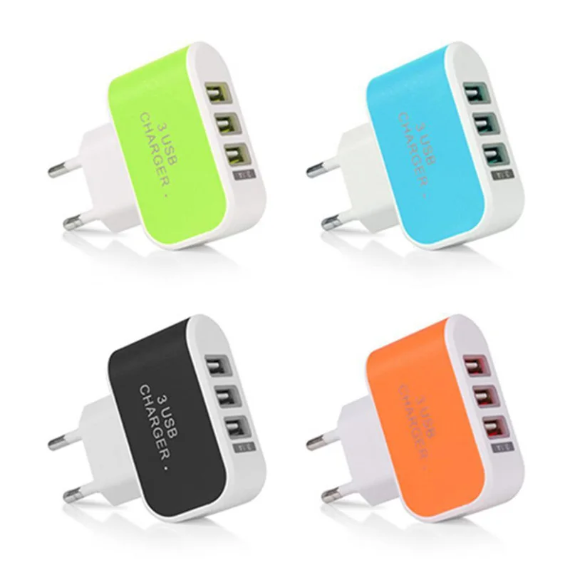 Новое поступление 3 порта USB зарядное устройство портативные зарядные устройства