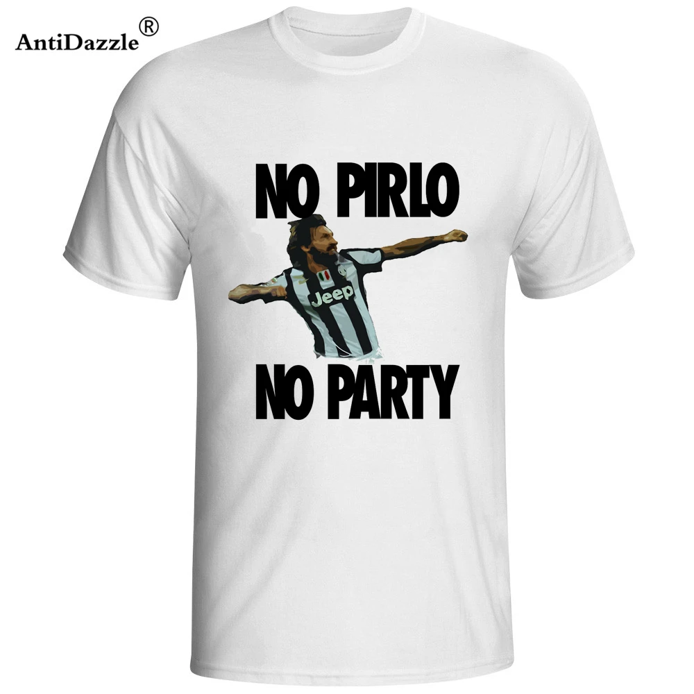 Antidazzle 2017 новые Андреа Пирло футболки для мужчин хлопок короткий рукав без Pirlo