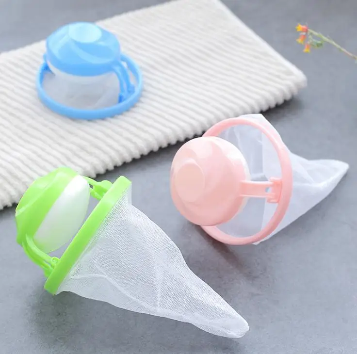 

Laundry Bag New Home Washing Machine Laundry Supplies Laundry Filter Bag Floating Lint Mesh Pouch Filter Bag Blue Green SN808