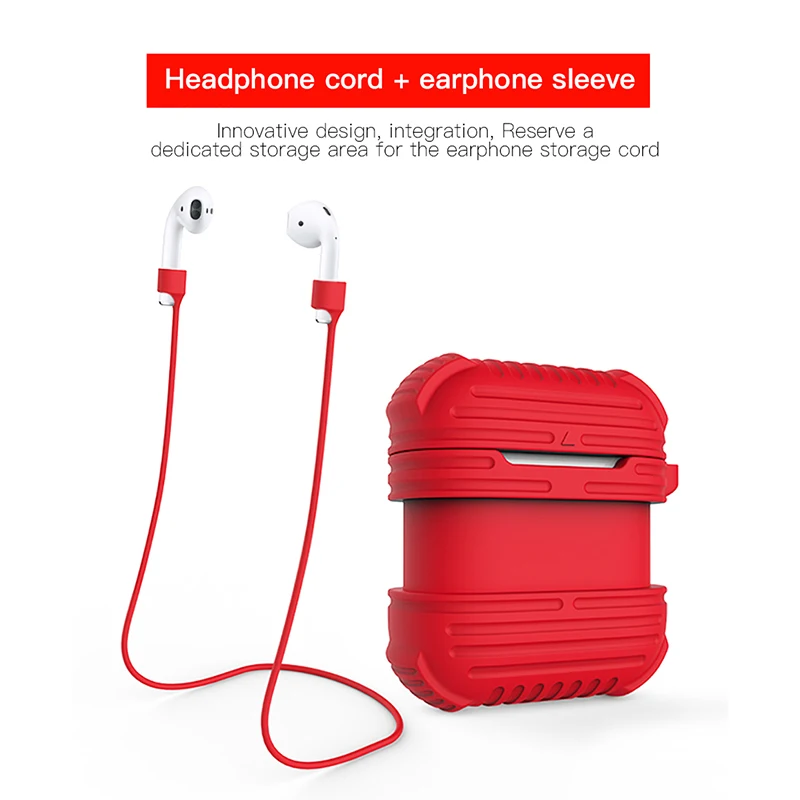 ! Чехол для наушников ACCEZZ AirPod защитный чехол сумка 2 в 1 набор Apple Airpods Bluetooth