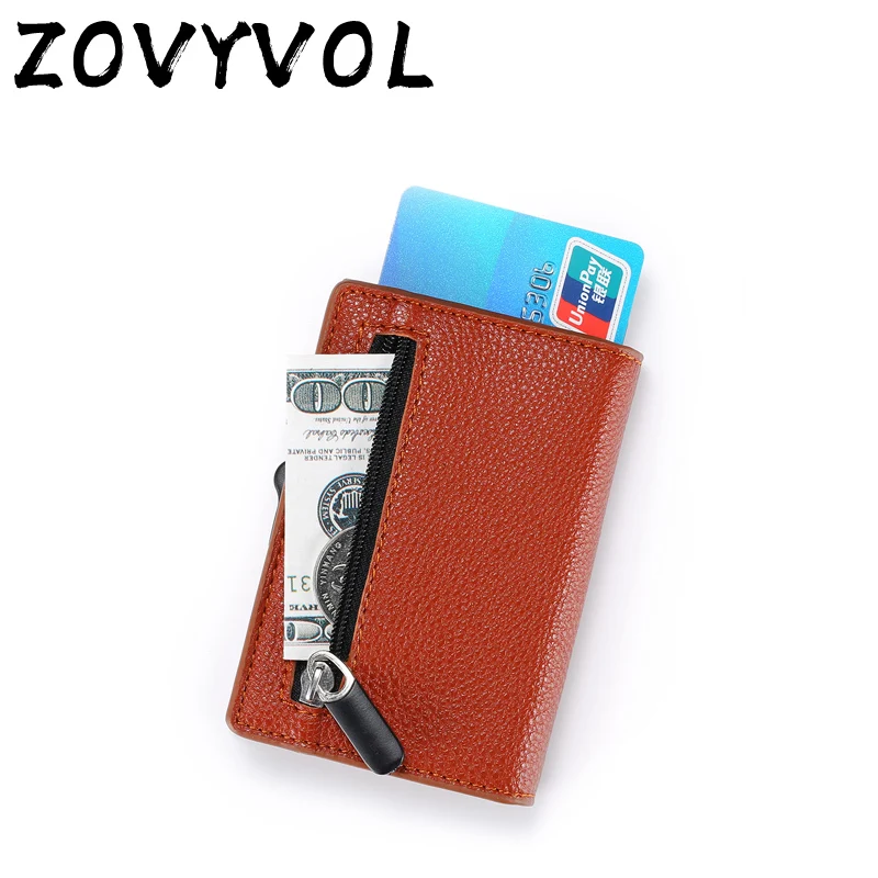 

Кошелек ZOVYVOL Rfid мужской, тонкий мини-кошелек, металлический алюминиевый бумажник для карт, волшебный тонкий маленький умный бумажник для му...