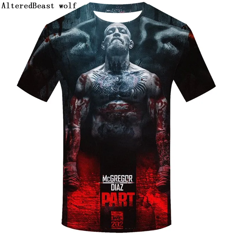 as picture Лето, Conor McGregor king is back, дизайнерская футболка с принтом и коротким рукавом, мужские футболки, забавная футболка - Цвет: as picture