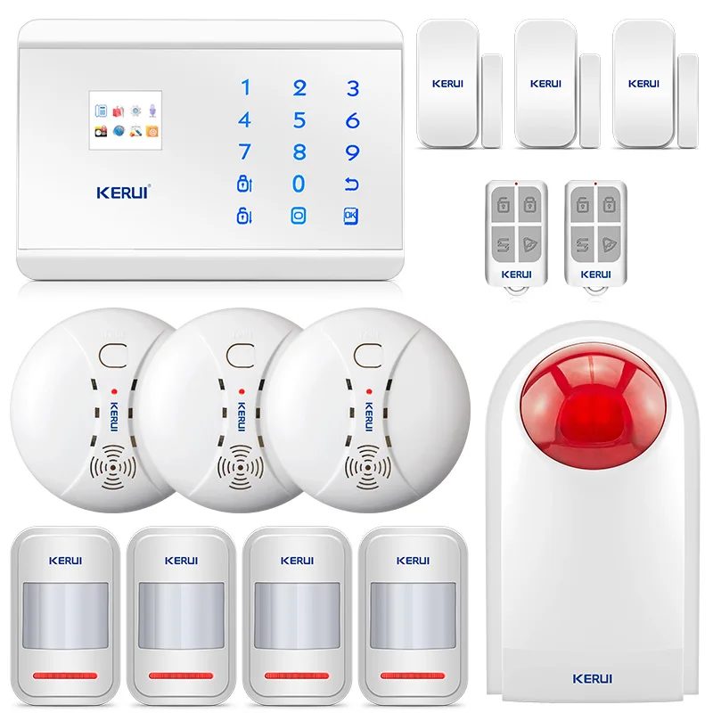 KERUI 8218G домашняя сигнализация охранная система GSM PSTN высокопроизводительный