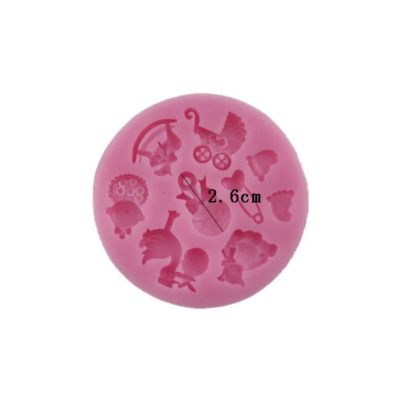 Детские вечерние коляски для душа ручная бутылка кобыла 3D силиконовая форма