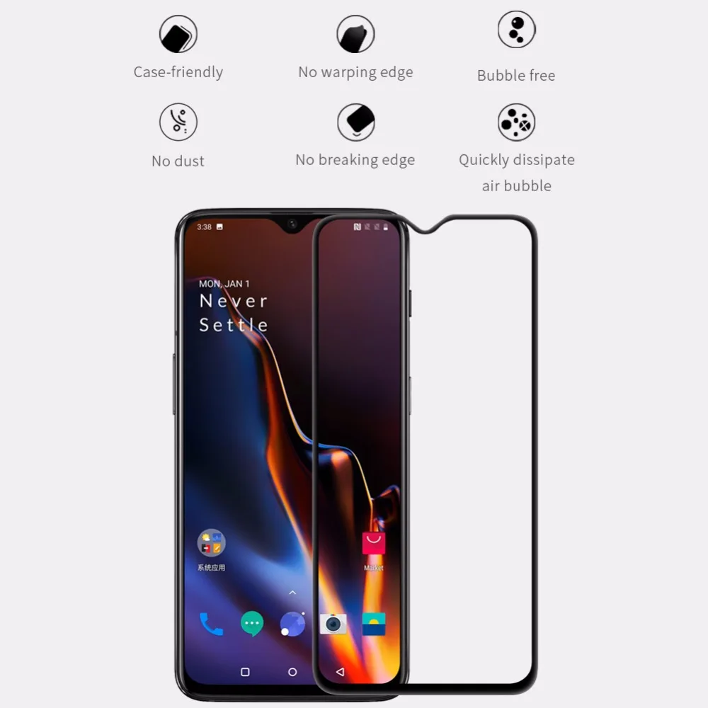 Oneplus 7 закаленное стекло Oneplus 7 Защита экрана Nillkin XD CP+ MAX антибликовое защитное стекло пленка для One plus 7