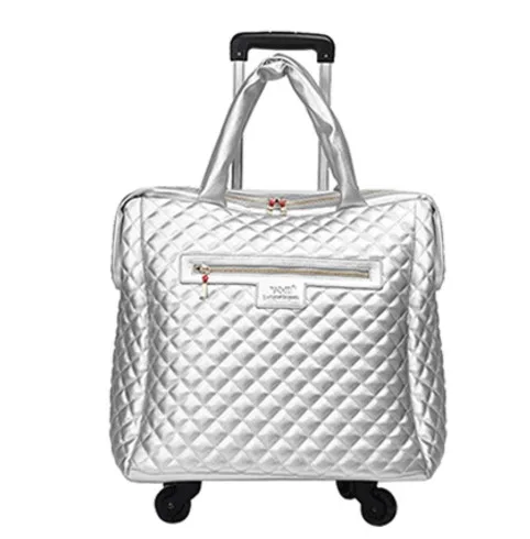 18 inch spinner Travel tale 18 дюймов женская кожаная сумка для переноски на руку, сумка для багажа, kinder, Тележная дорожная сумка - Цвет: 18 inch spinner