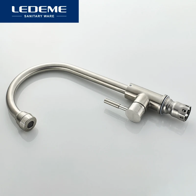 LEDEME смеситель для кухни с керамическим краном кухонная раковина из нержавеющей