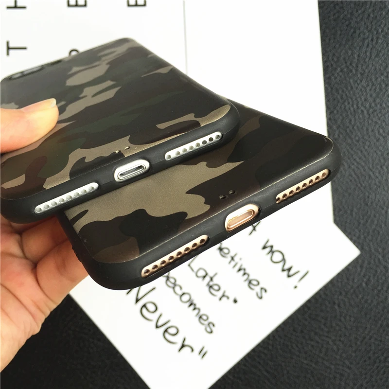 Для IPhone X случае роскоши камуфляж печати чехлы ТПУ телефон для 7 8 6 S плюс Чехол |