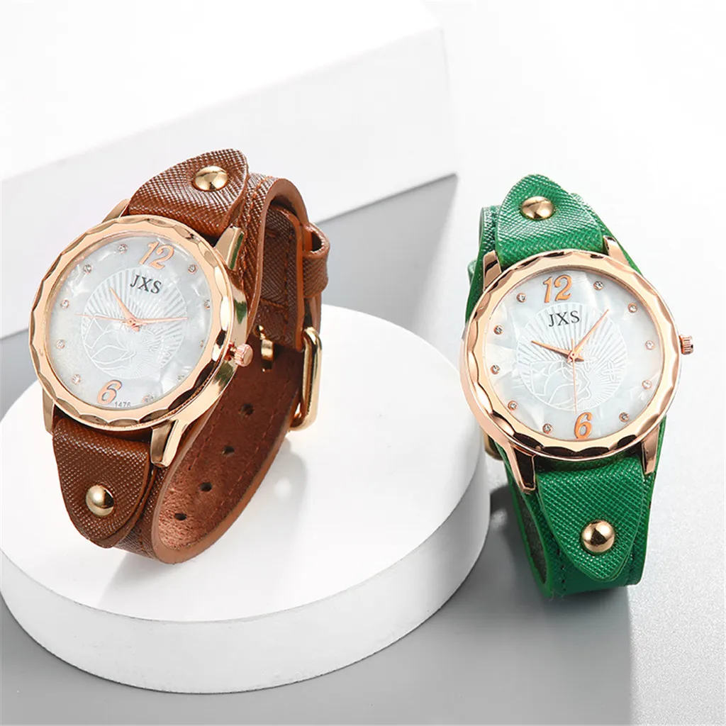 Кварцевые часы женские высококачественные водонепроницаемые с синим стеклом