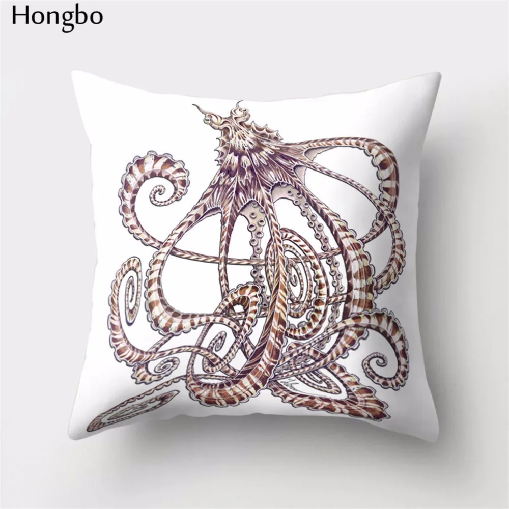 Hongbo 1 шт. красочное Морское Животное осьминог наволочки для подушек для дома наволочка для подушки автомобиля Декор