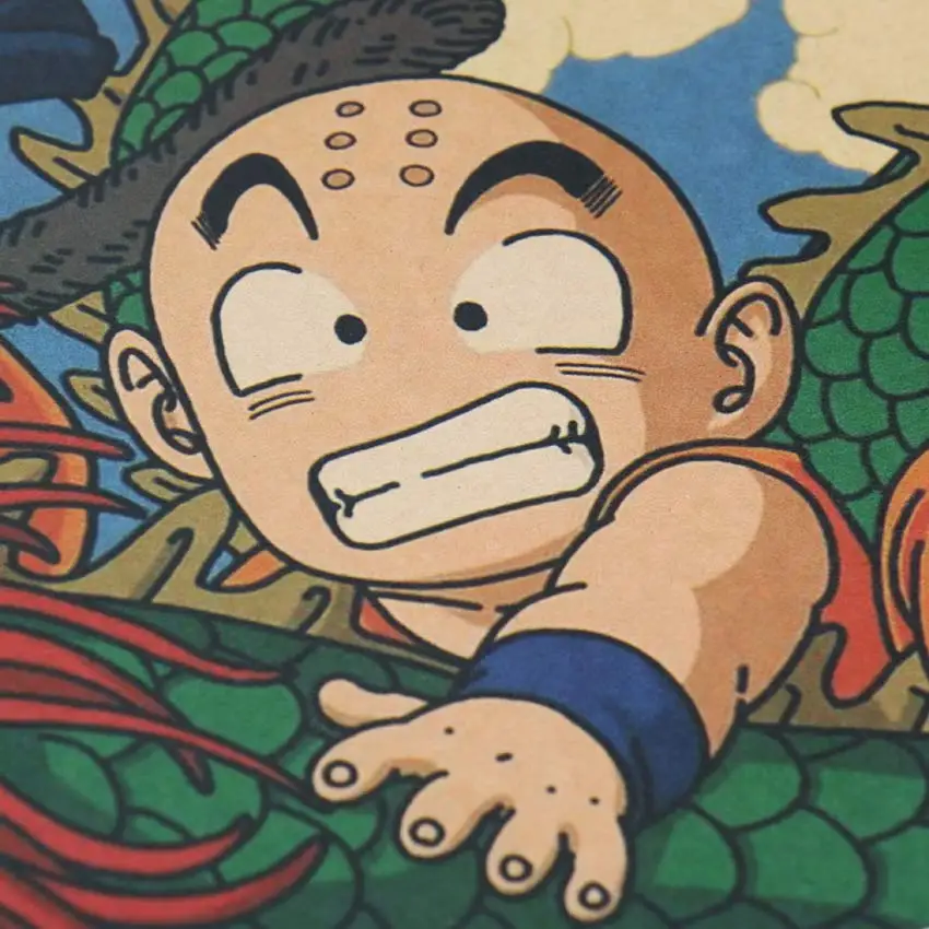 TIE LER мультфильм Dragon Ball фильм крафт-бумага Ретро плакат Настенные стикеры декоративная живопись
