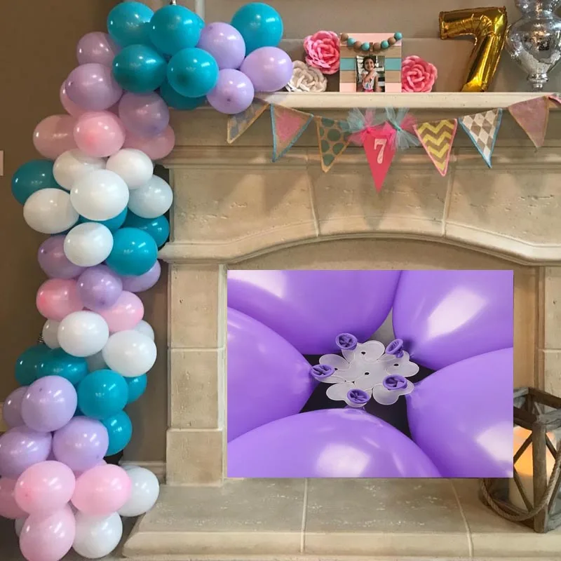 8-Season Plastic Balloon Clips Glue Dot Holder Backdrop Decor Accessories Wedding Table Decoration Bachelorette Party Supplies | Дом и сад