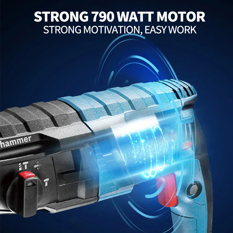 

Bosch Electric Hammer Concrete Hammer Drill Pick High-Power Multi-Function And Fast Household Electric Tools GBH 2-24DRE/DFR