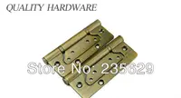 Free Shipping, Antique Brass Finished Hinges for timber door,Metal Door, Stainless Steel material, 5*3*3, Stainless Steel screw