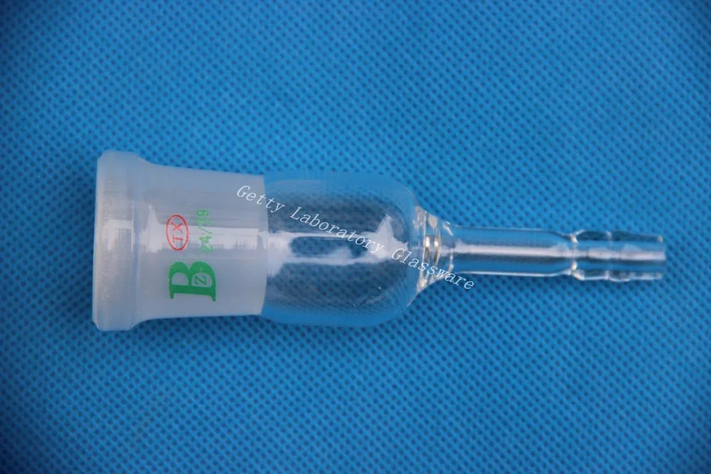 Прямой вакуумный/инертный газовый адаптер с 24/29 внутренним соединением