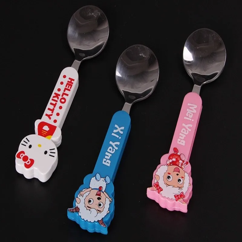 5 шт./компл. 16 см длинная ручка ложка в маленькой ложке из нержавеющей стали