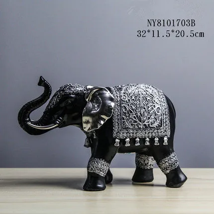 Ручная работа маленькая Винтаж Счастливый слон украшение для дома из