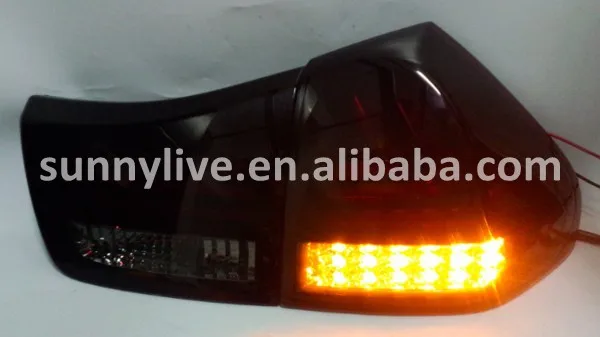 Для Lexus RX300 RX330 RX350 herrier Kluger светодиодные задние лампы 2004-09 год красной подошвой дым