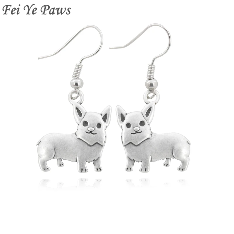 

Retro Welsh Corgi Dog Drop Earrings brinco Boho Long Statement Earrings For Women Earings fashion Jewelry Best Friend Gift