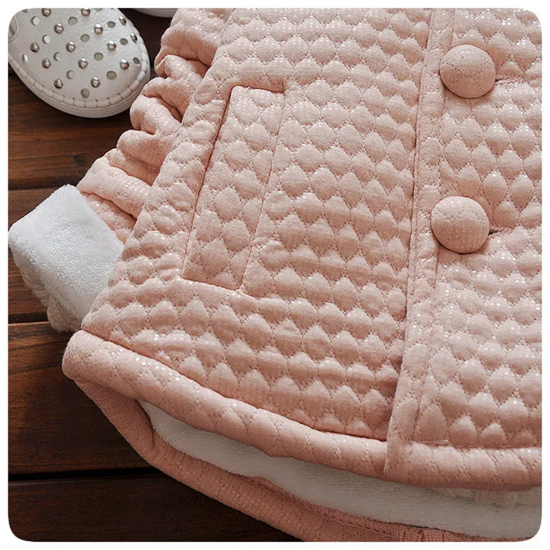 Новое поступление куртка для девочек зимняя верхняя одежда однотонная розовая