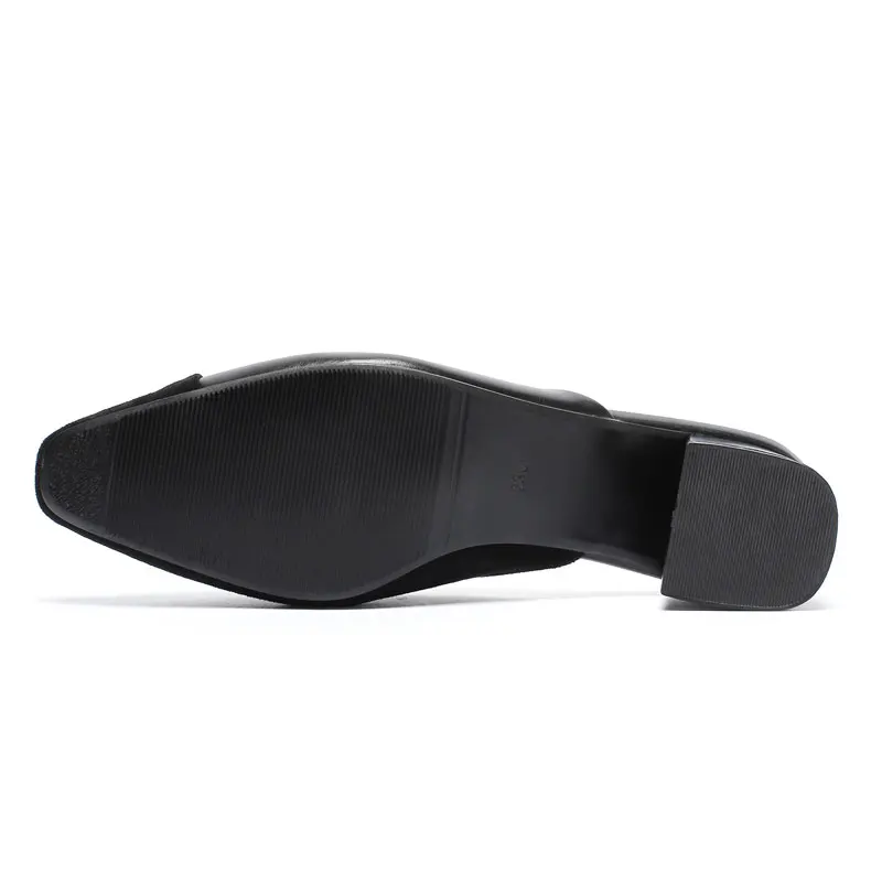 

Fanyuan Fashion Mixed Colors Outside Slippers High Heels Women Shoes Summer Square toe Female Mules Chaussures femme