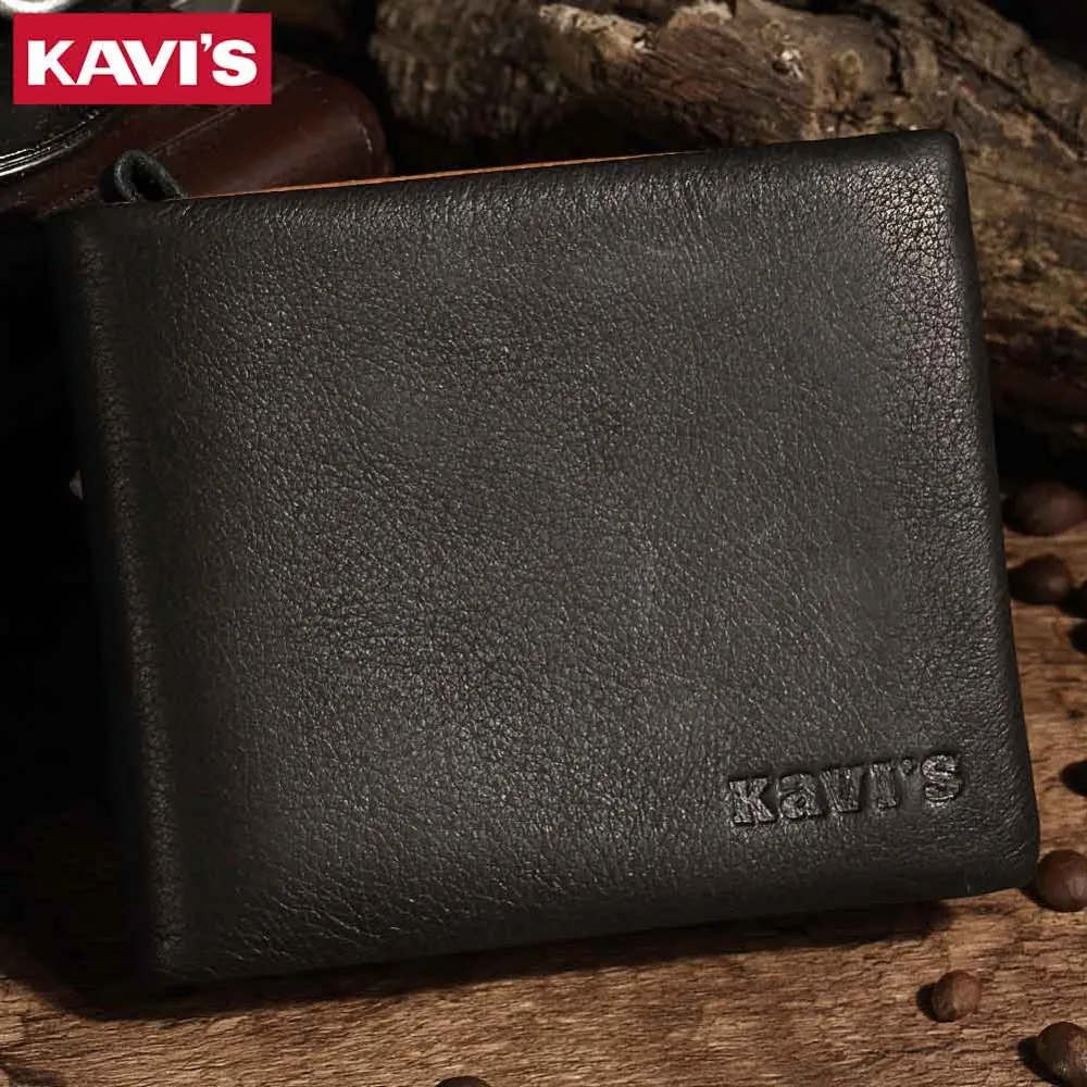 Кошелек KAVIS из натуральной кожи, мужской кошелек для монет, маленький кошелек, портфель, тонкий, мини кошелек, кошелек, сумка для денег и