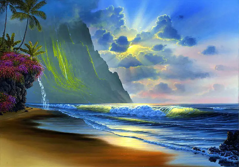 5D Сделай Сам Вышивка Рукоделие установка солнце Алмазная картина полный квадрат