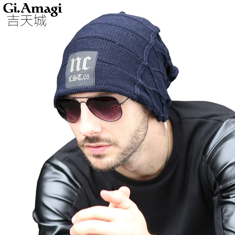 Зимние головные уборы для мужчин и женщин вязаная шапка хип хоп снежные шапки с