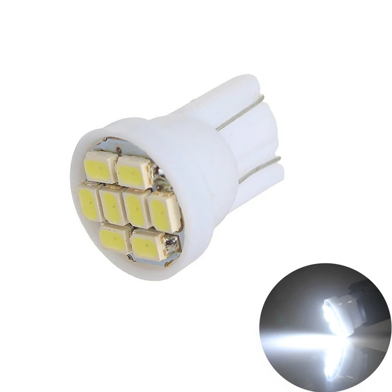 4000 шт. T10 1206 3020 8SMD w5w 194 168 192 авто на танкетке 8 светодиодов SMD Автомобильный Клин Освещение постоянного тока 12 V Габаритные огни