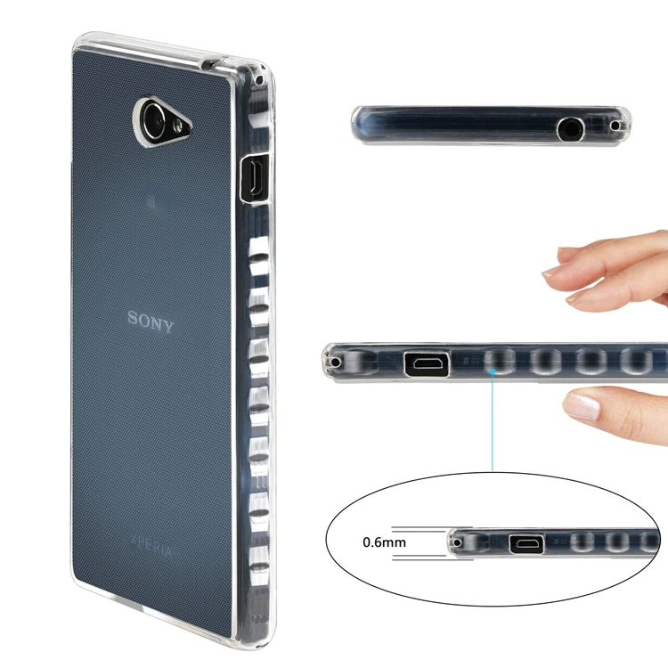 Ультратонкий Мягкий Прозрачный чехол из ТПУ для телефона Sony M2 M4 M5 Z5 Mini Carcasa Capa Fundas