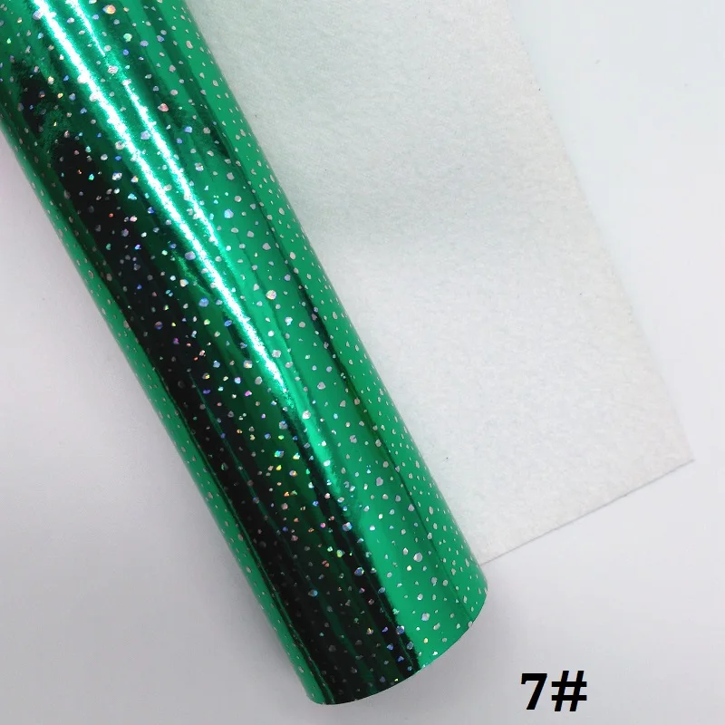 Glitterwishcome 21X29 см A4 размер винил для бантов Радужное тиснение Алмазная кожа Fabirc искусственная кожа листы для бантов, GM300A - Цвет: 7
