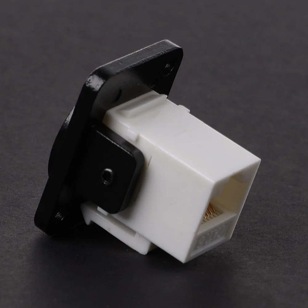 RJ45 Network Connector Metal Panel Socket D Type Mounting CAT5E CAT6 | Обустройство дома