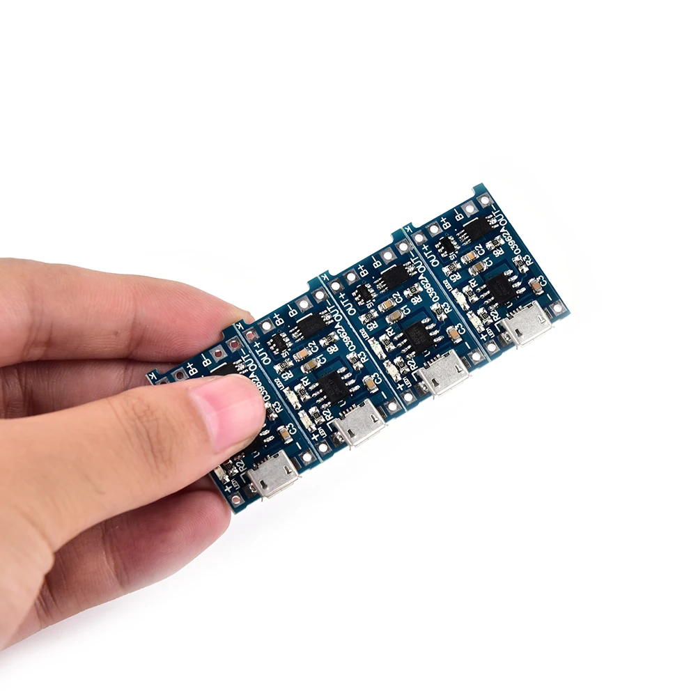 Лидер продаж модуль 4 шт./лот + Двойная функция защиты 5 В Micro USB 1A 18650 зарядное